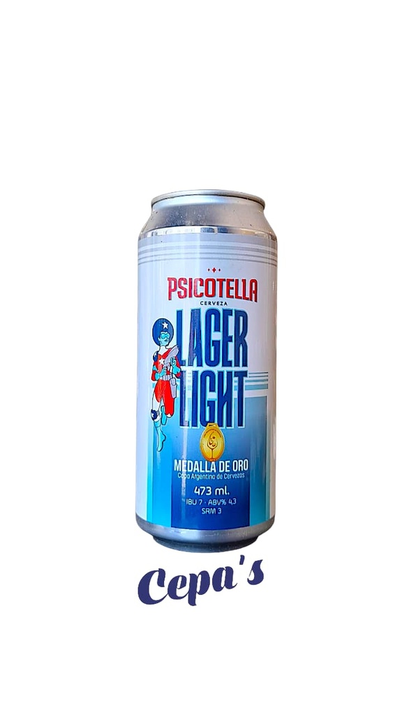 Psicotella Ligth Lager - Lata 473ml