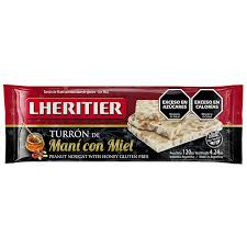 Turron de Mani c/miel Lheritier x80gr