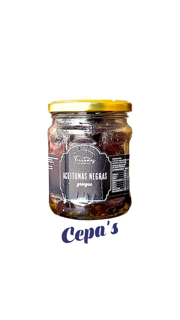 Terruños De Mendoza Aceitunas Griegas Negras