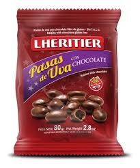 Pasas de Uva con Chocolate Lheritier x80gr