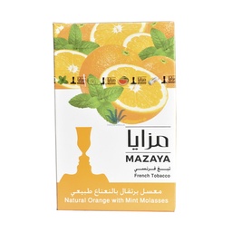 Tabaco Narguile Mazaya X 50G Naranja Menta 
